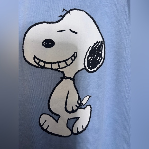 🌈 NWT! Peanuts Keep On Smiling Blue Tee - Picture 5 of 10